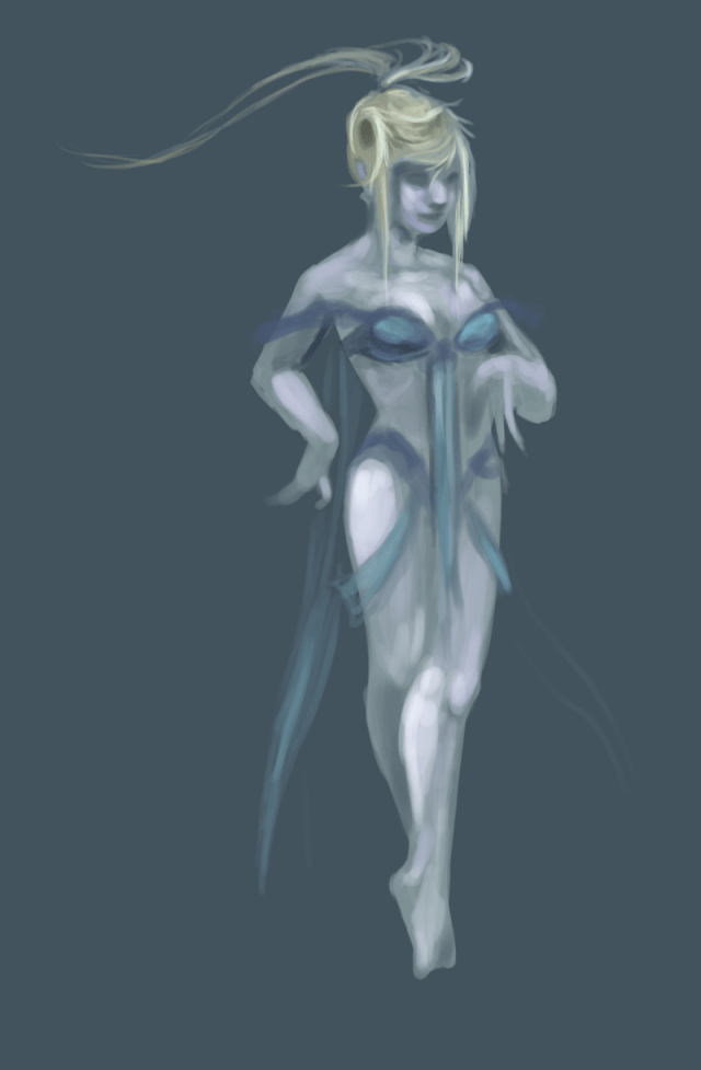 work in progress sketch painting